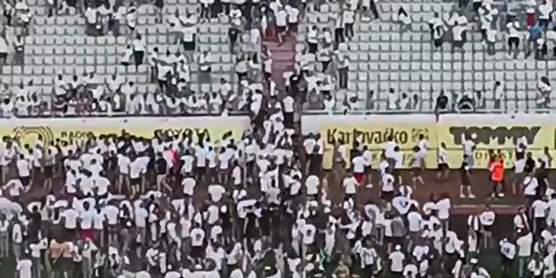 VIDEO Nakon susreta tučnjava ispod Istočne tribine