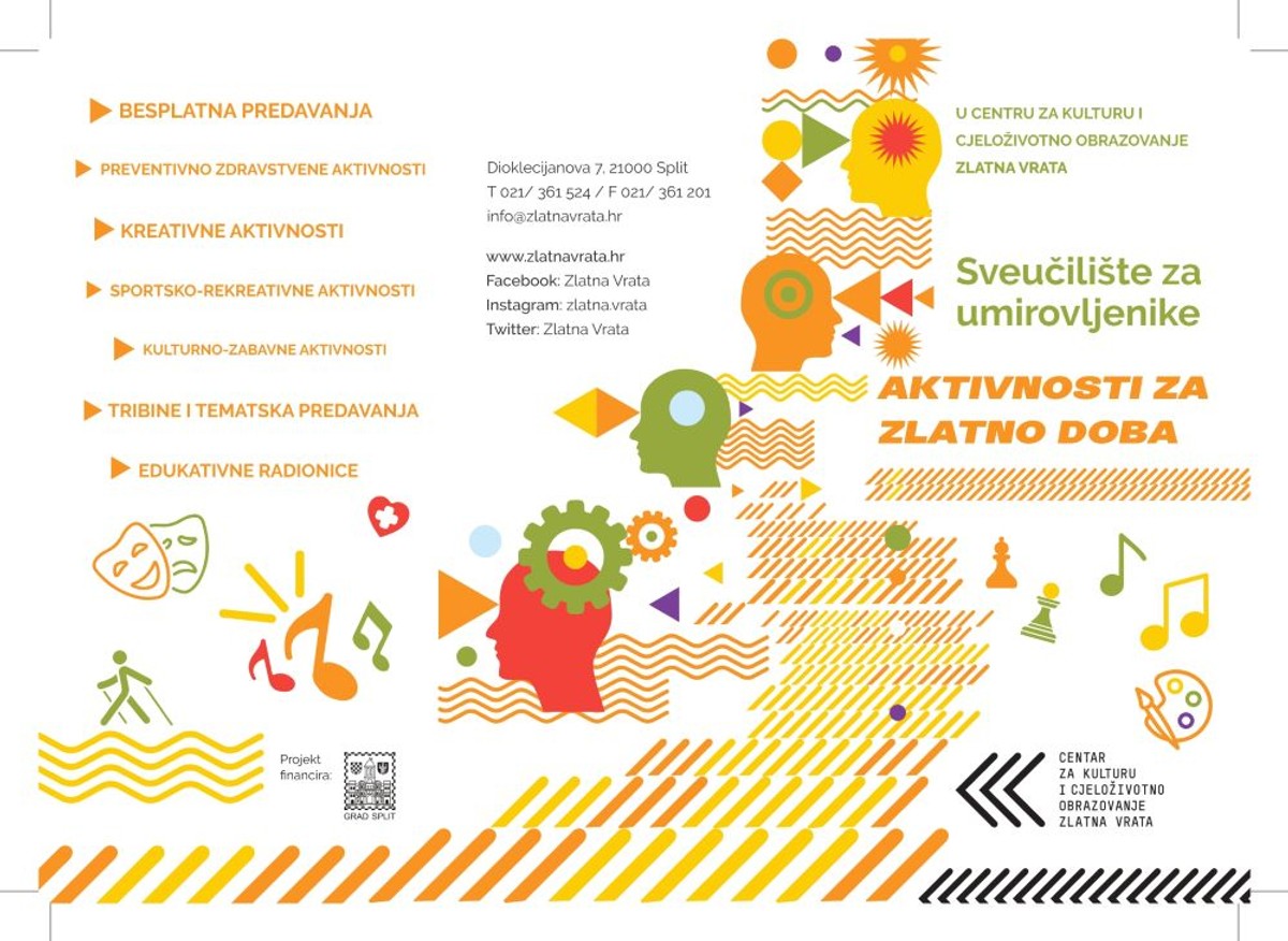 KUTLURA, EDUKACIJA, ZABAVA Pokreće se besplatan program za umirovljenike u Splitu