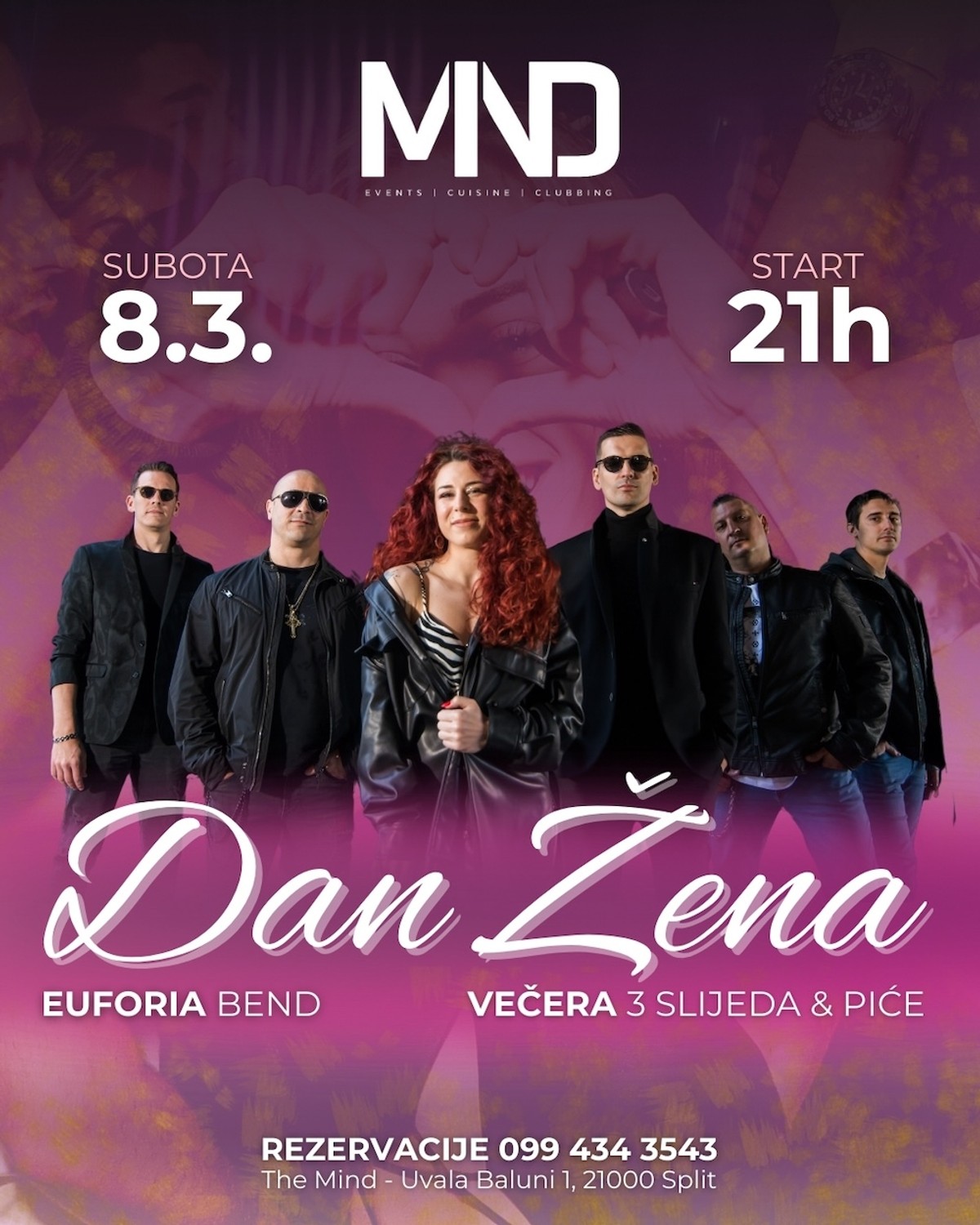 Proslavite Dan žena uz ekskluzivnu večeru i glazbu uživo - The Mind vas poziva!