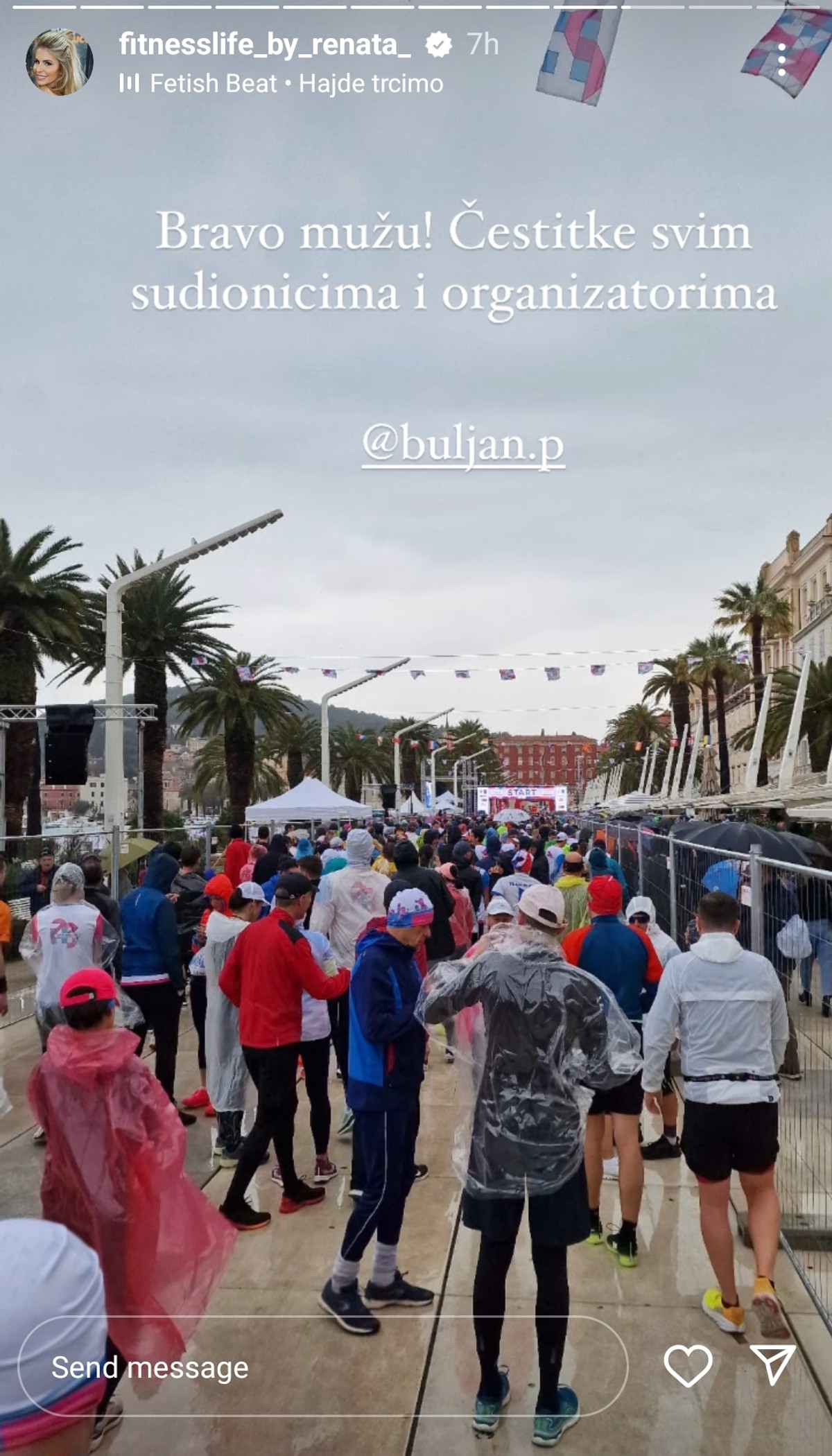 FIT OBITELJ Otac mladog Hajdukovca trčao na Splitskom maratonu, supruga mu čestitala