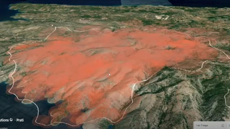 SNIMKE IZ SVEMIRA Požar na Braču ostavio apokaliptične prizore