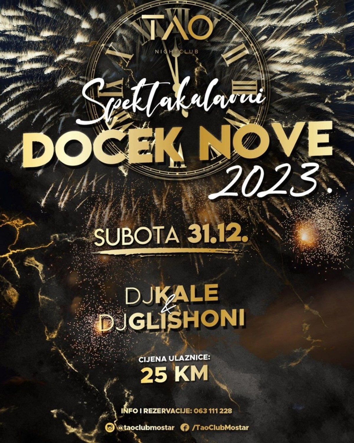 DOČEKAJTE NOVU GODINU U MOSTARU: TAO club organizira spektakularan provod