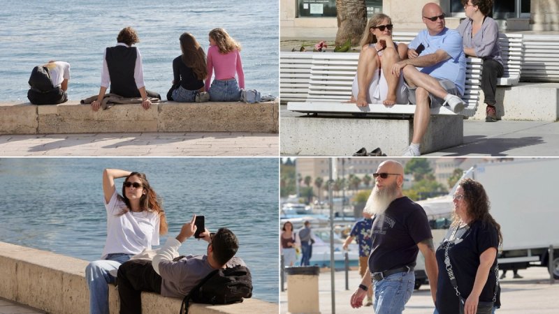 FOTO Splićani uživali u toploj, jesenskoj Rivi