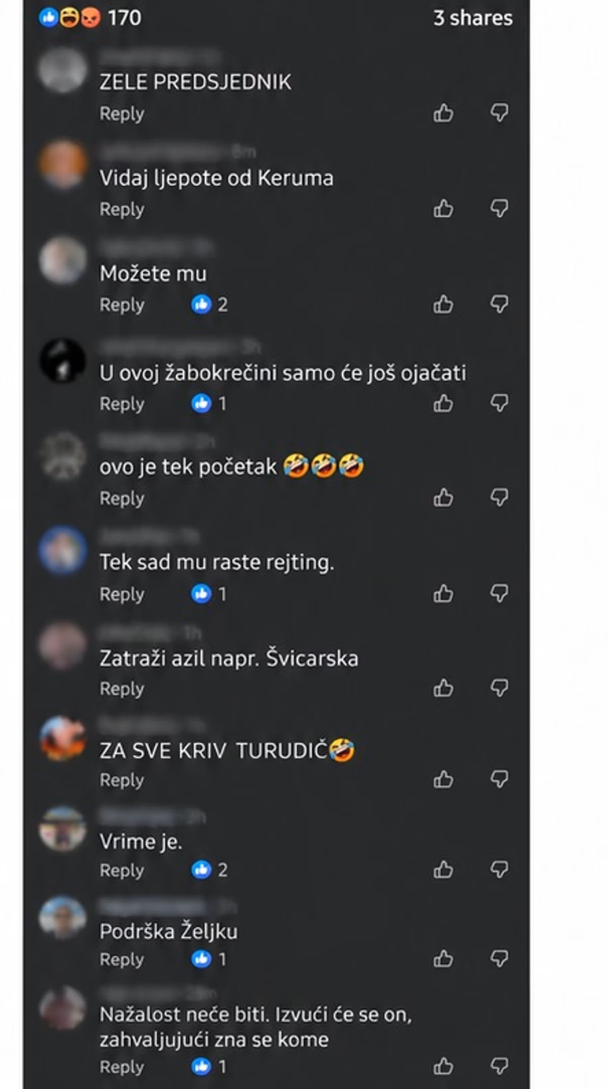 PRAVO NA PANTOVČAK Osuđeni ratni zločinac u našoj anketi podržao Željka Keruma