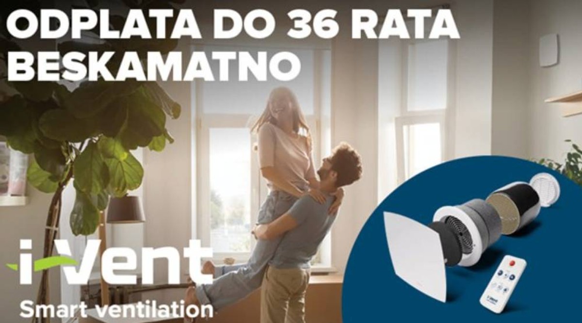 Zimi vam se magle prozori, a ljeti zrak stoji? I-Vent ventilacija s rekuperacijom to rješava efikasno - uz 7 godina garancije i čak 40 % popusta