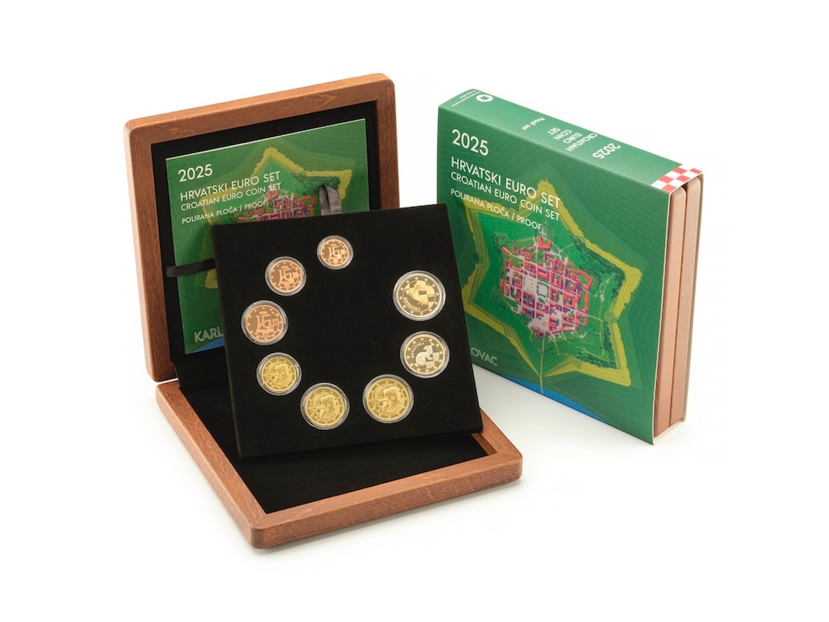 Novi službeni set euro kovanica iz Hrvatske kovnice novca: Karlovac