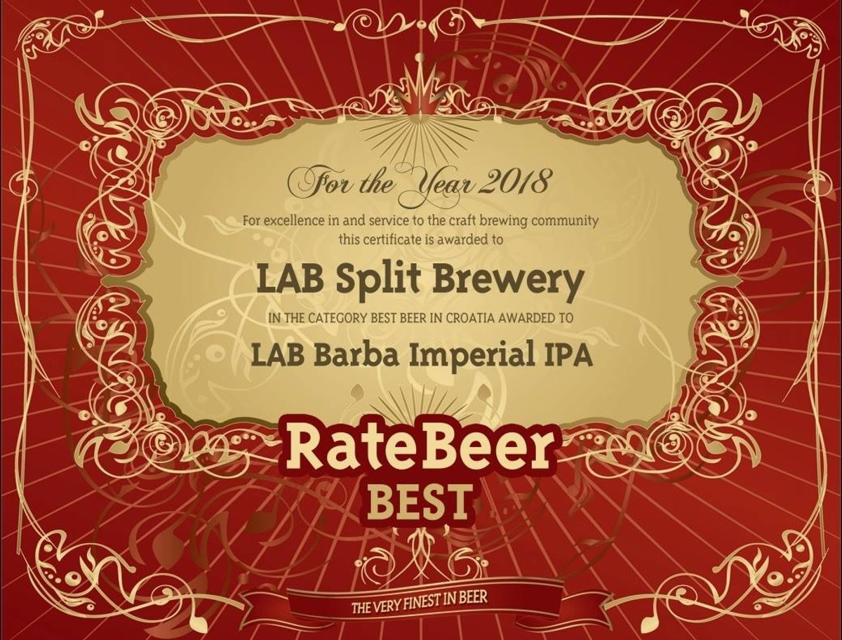 Američki 'Rate Beer' splitsko pivo Barba proglasilo najboljim u Hrvatskoj 