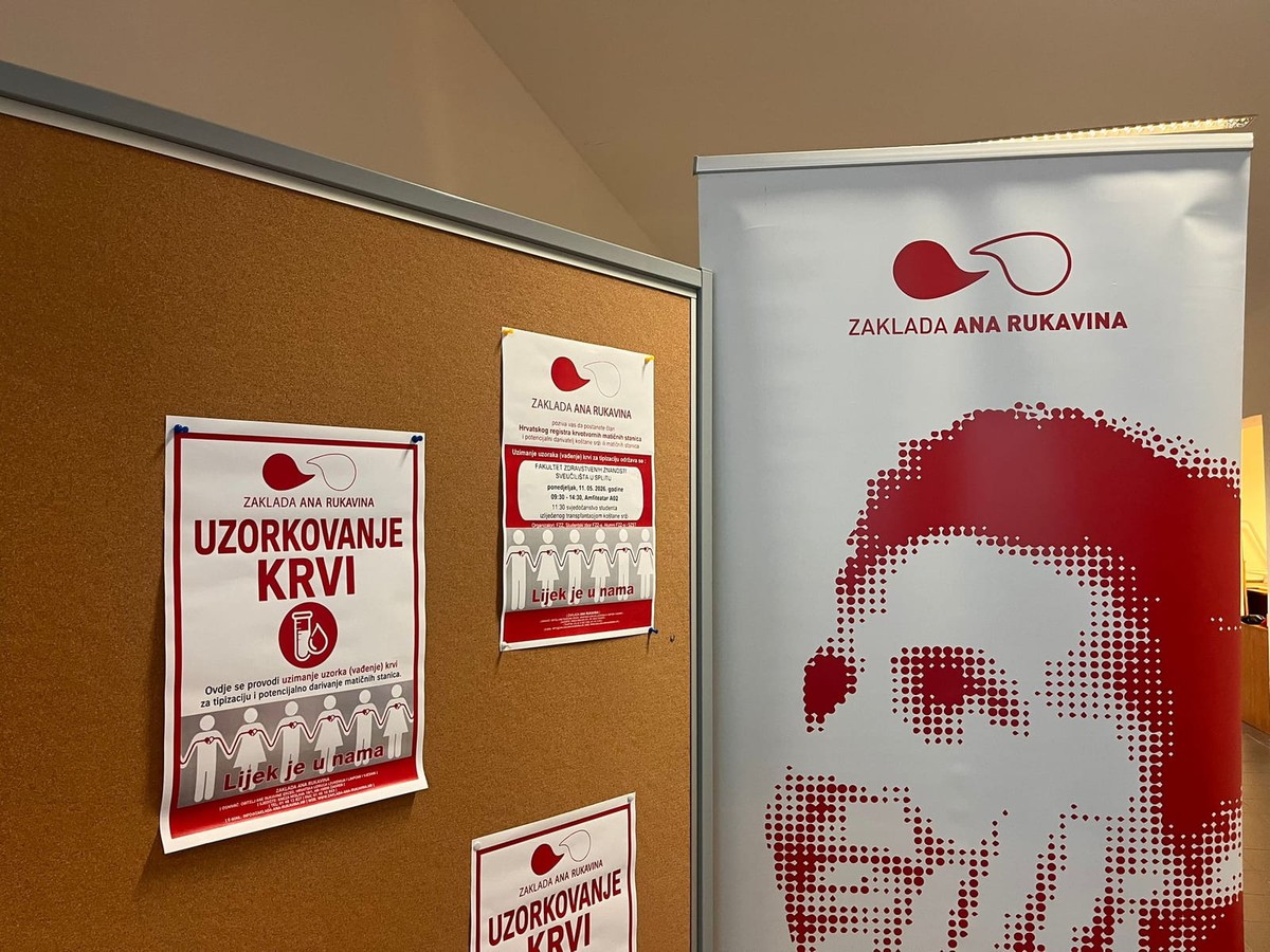 Izuzetan odaziv na akciju upisa u registar krvotvornih matičnih stanica u Splitu, potaknuta je iskustvom studenta Petra
