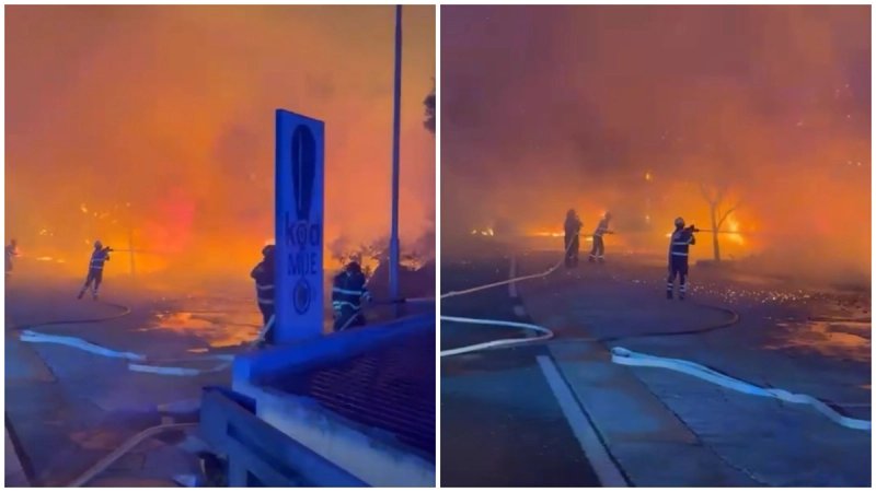 VIDEO Vatrogasci iz cijele Dalmacije uključeni u gašenje požara u Lokvi Rogoznici