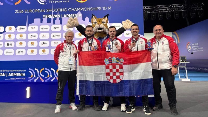 STRELJAŠTVO Hrvatska osvojila broncu na Europskom prvenstvu u Erevanu!