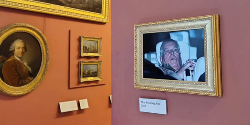 Fotografija uhićenja princa Andrewa stajala na zidu Lovrea pokraj Mona Lise 