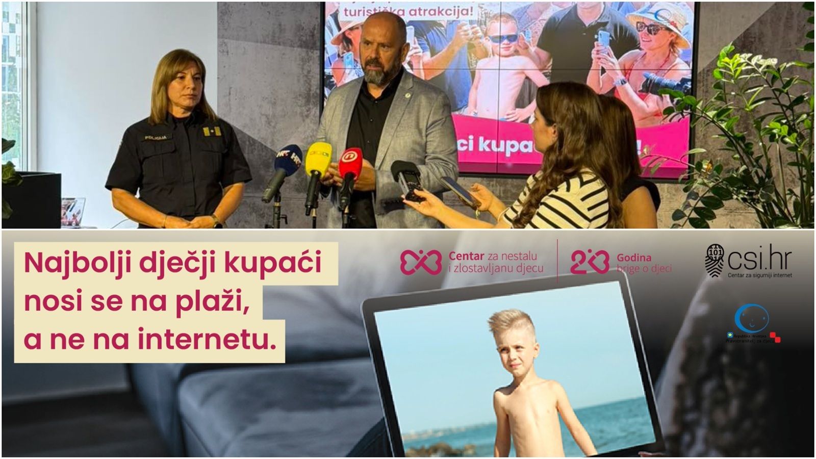Predstavljena nacionalna kampanja 'Najbolji dječji kupaći je onaj koji se nosi'