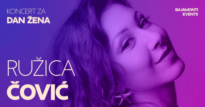 Bajamonti za Dan žena donosi koncert Ružice Čović - neka se ženski 'the voice' daleko čuje!