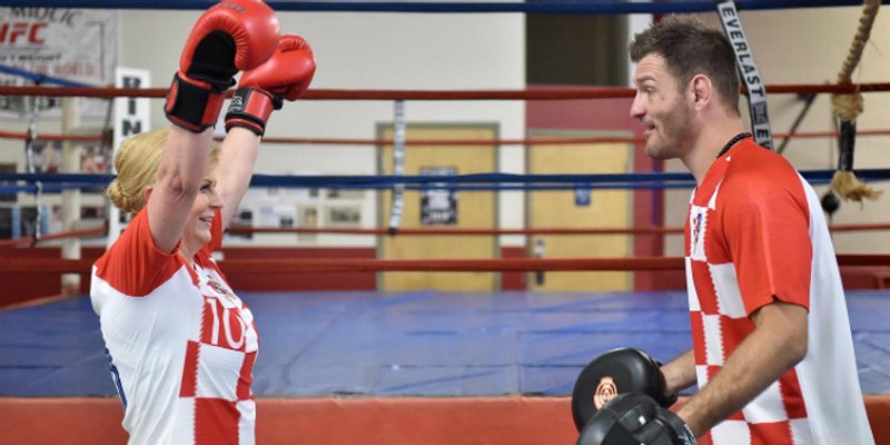 VIDEO Pogledajte 'fight' Kolinde Grabar-Kitarović i Stipe Miočića