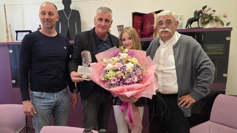 Bulj upriličio prijem za Ameli Dinarinu Šimić nakon uspjeha na Sanremu Junior