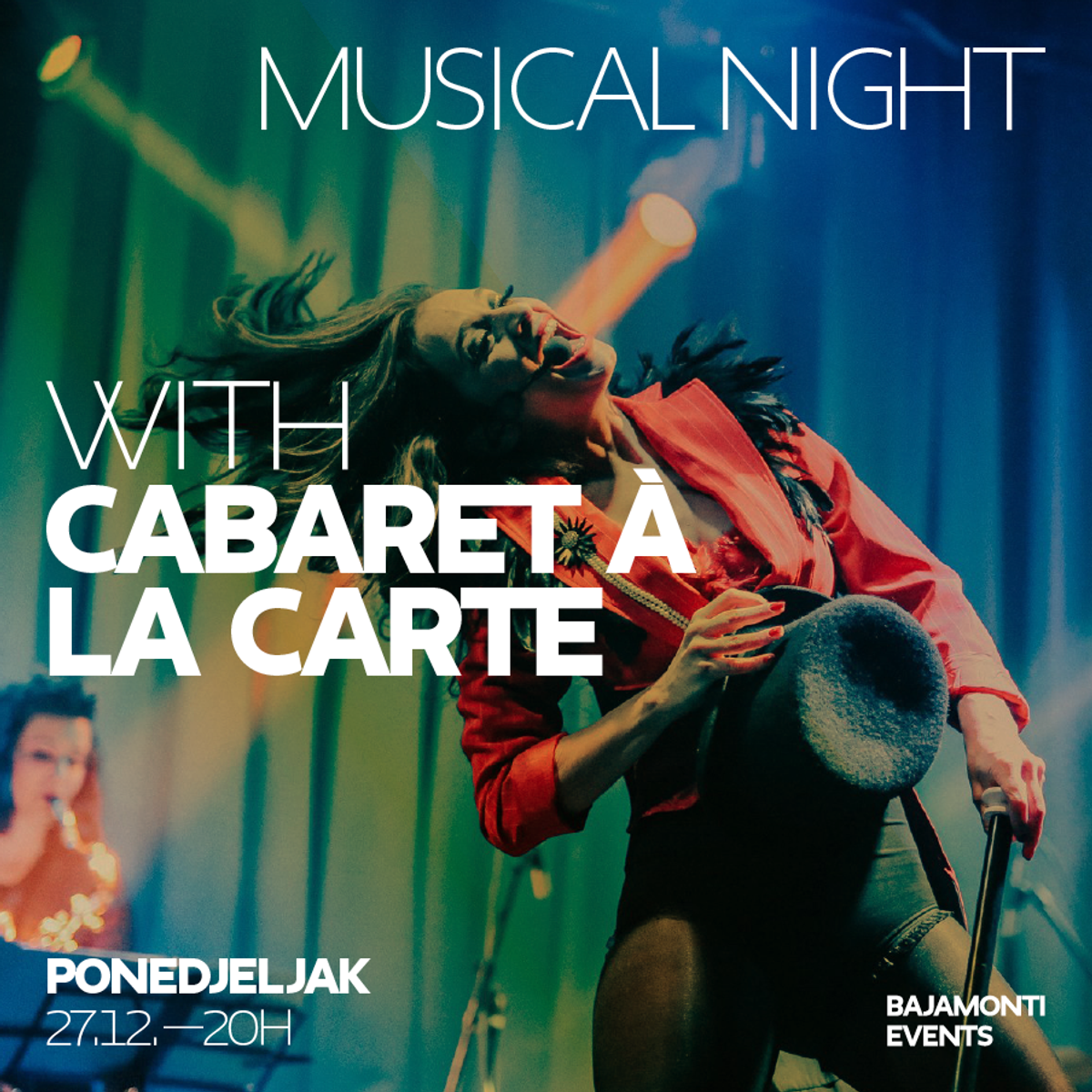Bajamonti postaje hit okupljalište s odličnom hranom i ozbiljnim glazbenim programom - vrhunac slijedi 27.12. uz 'džepni' mjuzikl Cabaret à la carte