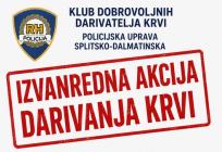 Izvanredna akcija darivanja krvi: Policija poziva na odaziv zbog nestašice u KBC-u
