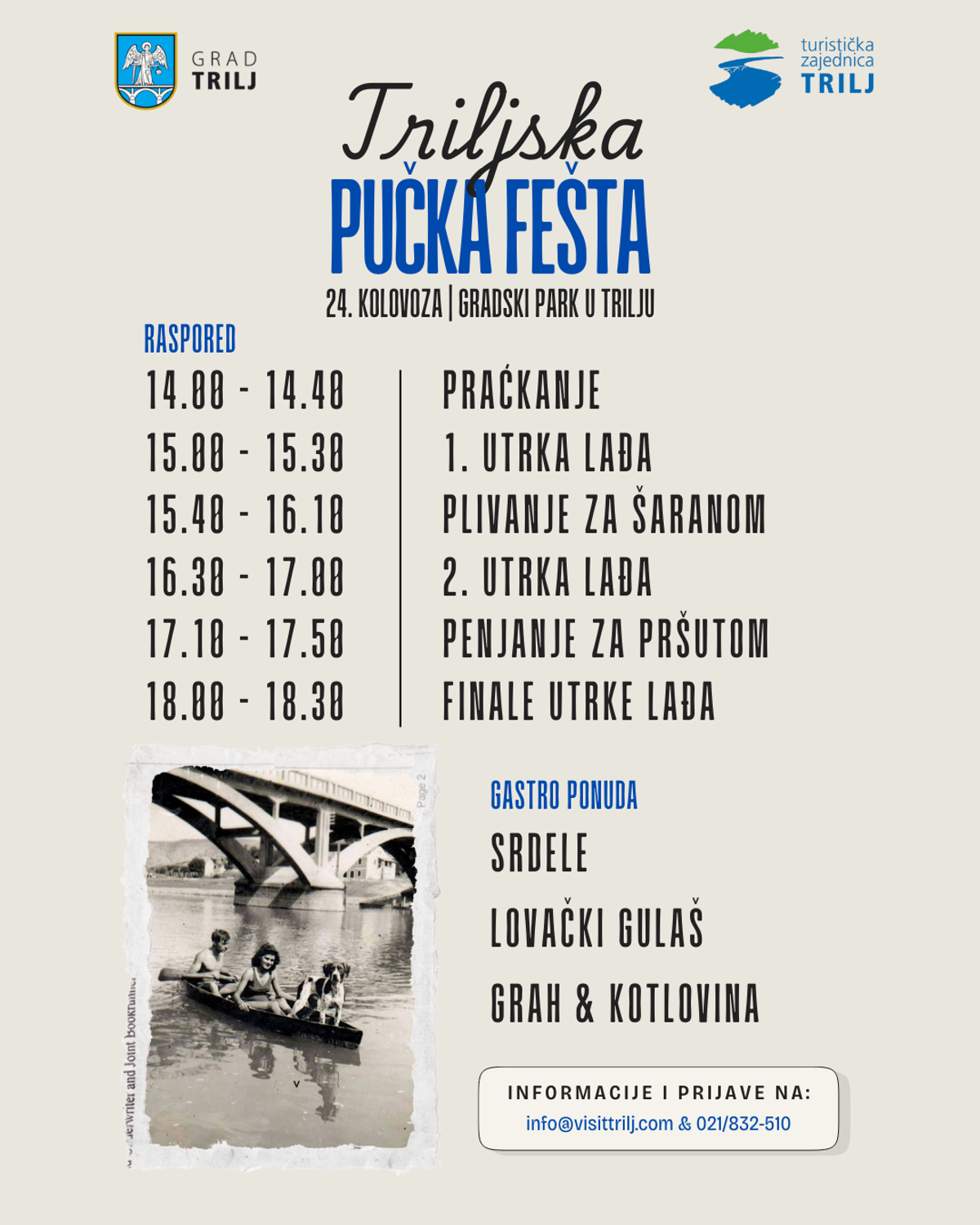 VRAĆA SE TRILJSKA PUČKA FEŠTA Tradicionalna sportska natjecanja u srcu Dalmatinske zagore