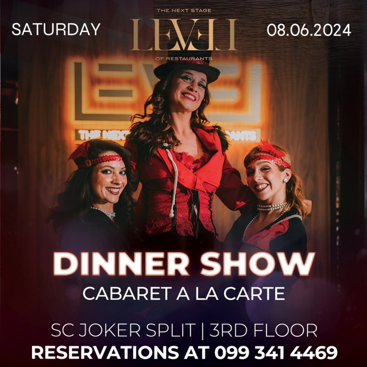 PARTY GROZNICA SE NASTAVLJA Zna se gdje je najbolji provod u Splitu: Restoran Level predstavlja bogati zabavni program za lipanj