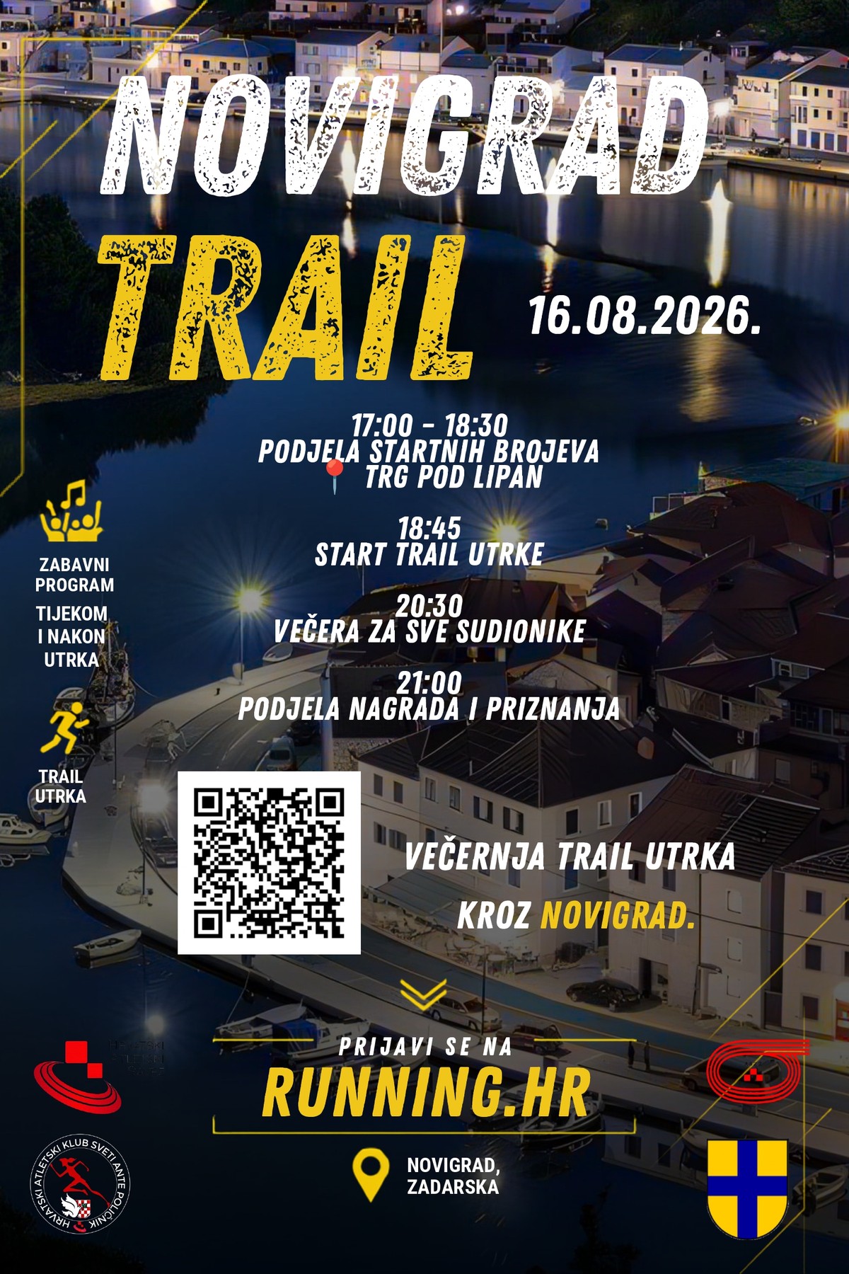 Za nedjeljni noćni spektakl Novigrad Trail prijavljeno preko 100 sudionika