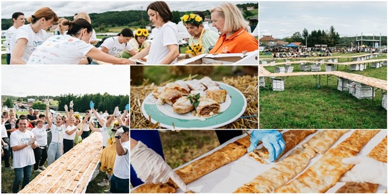 HRVATSKA OBORILA GUINNESSOV REKORD Imamo najdužu liniju štrudli na svijetu!