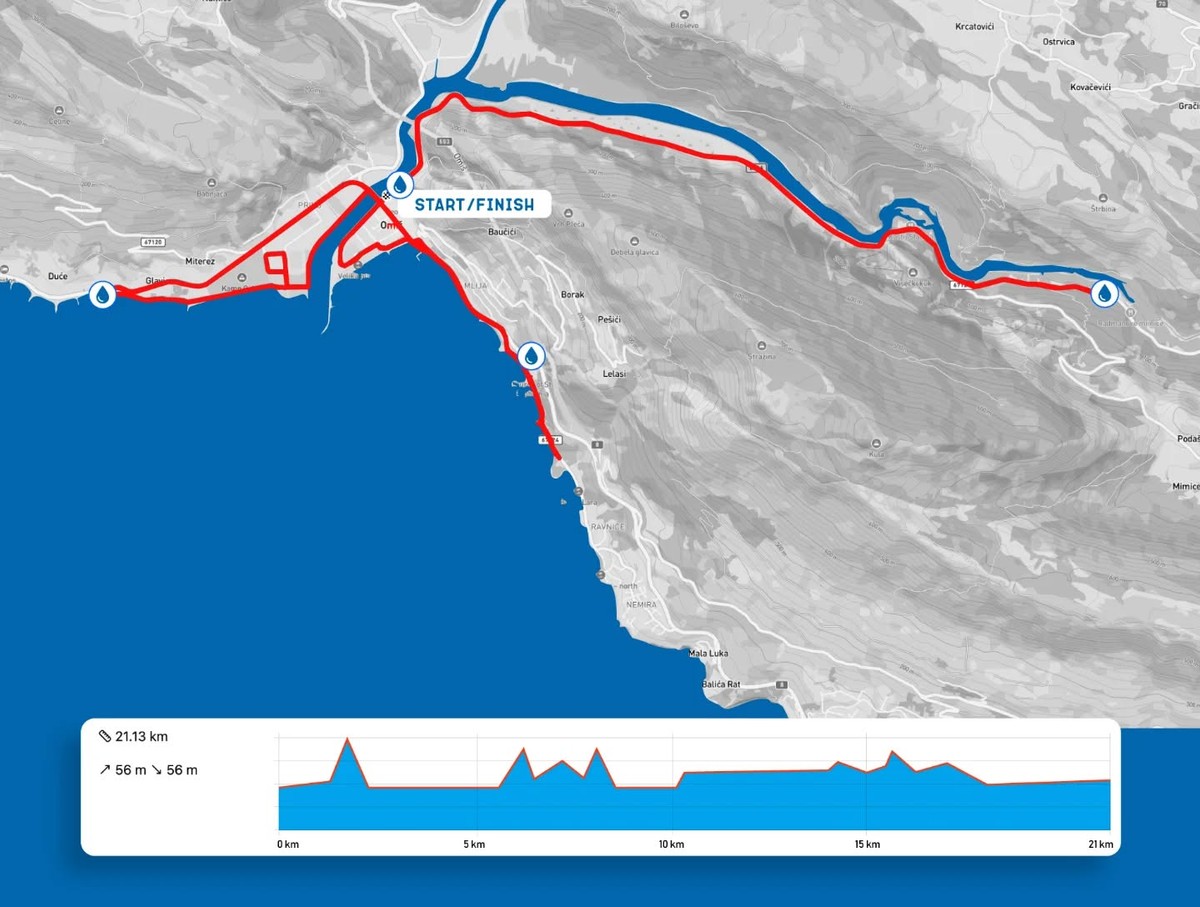 Trči kanjonom, gradom, uz rijeku i plaže – još mjesec dana do 10. Omiškog polumaratona!