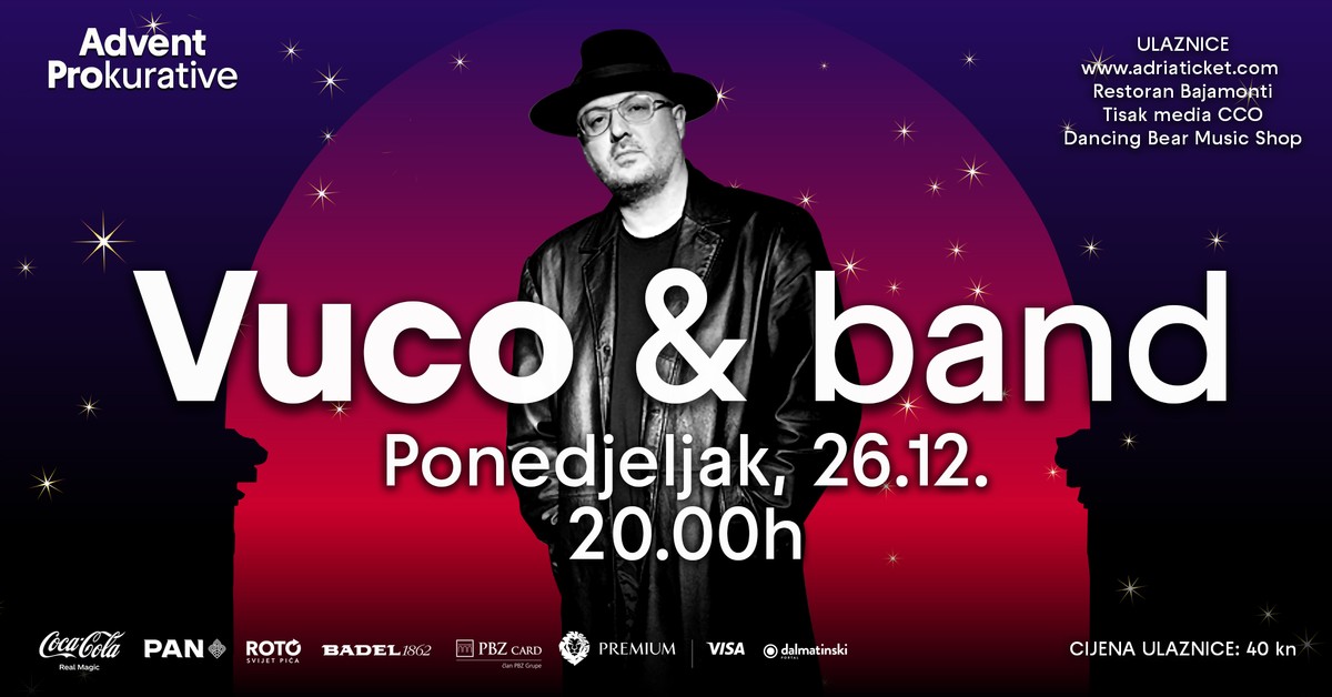 Produženi vikend na Prokurativama - Jole, cjelodnevna fešta na Badnjak, koncerti Siniše Vuce i Milana Terze