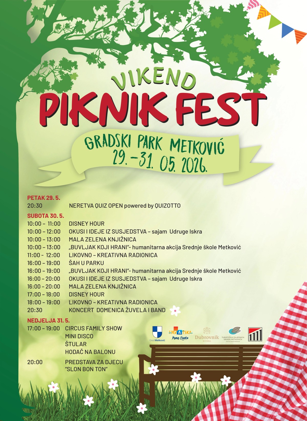 VIKEND PIKNIK FEST Ponovno u Gradskom parku u Metkoviću