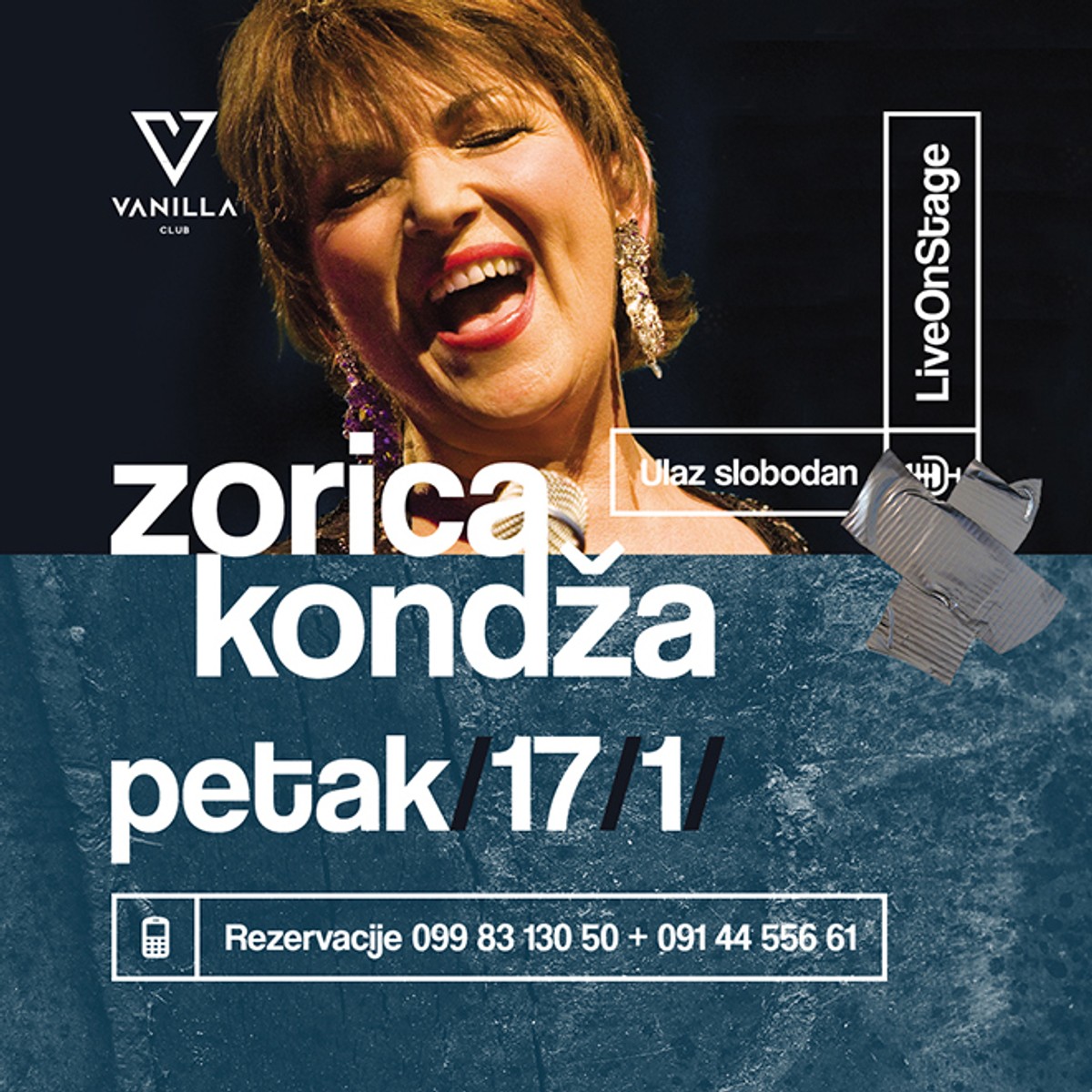 Zorica Kondža u splitskoj Vanilli