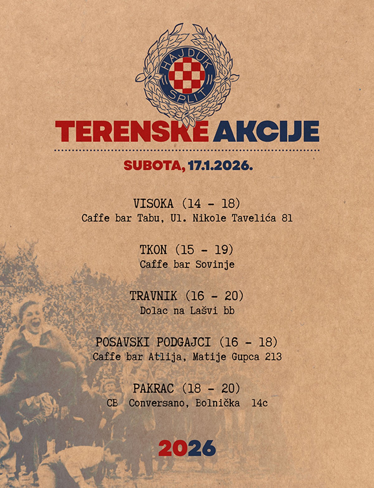 Provjerite gdje se sve ovog vikenda možete učlaniti u Hajduk