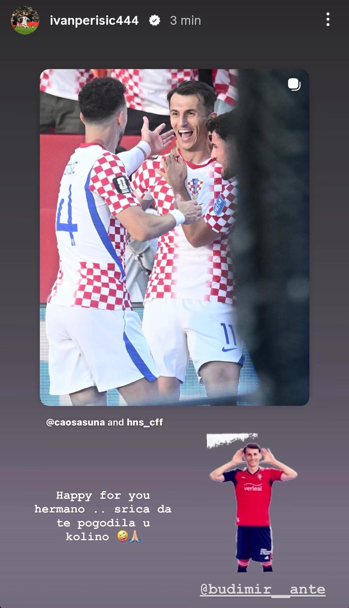 Objava Ivana Perišića