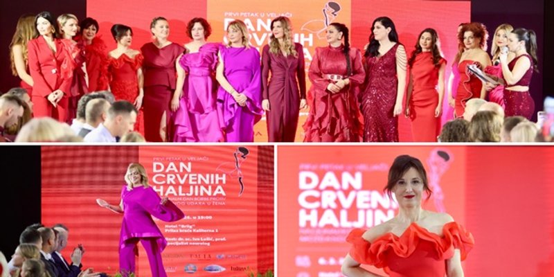 FOTO/VIDEO Političarke u ulozi manekenki: Dan crvenih haljina u organizaciji splitskog SDP-a
