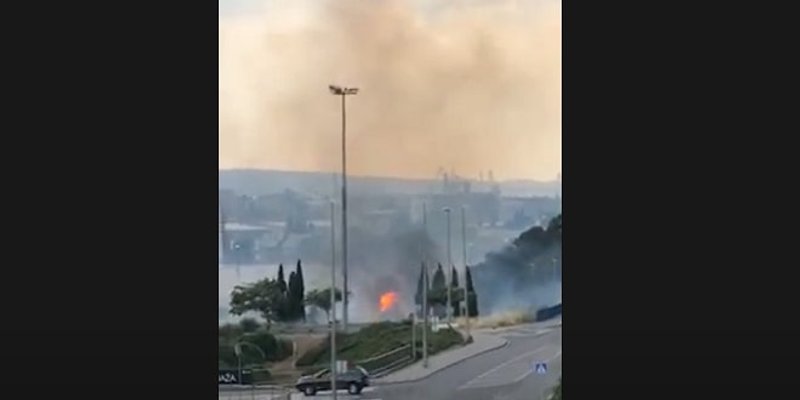 POŽAR U SOLINU Izgorjelo je oko 500 kvadrata trave