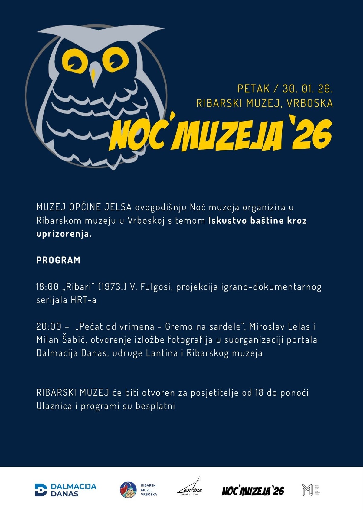 JELSA Prvi put Noć muzeja u Ribarskom muzeju u Vrboskoj