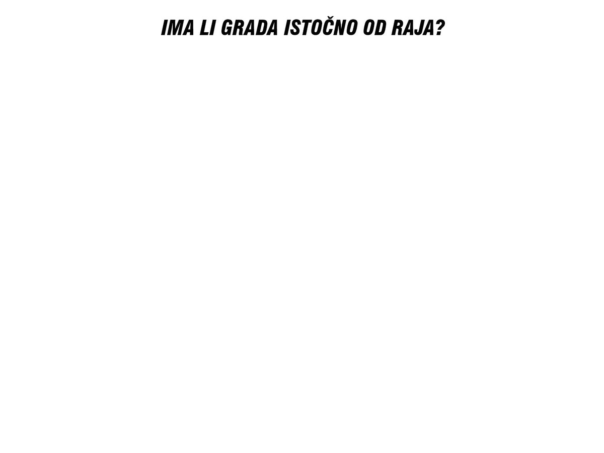 Ima li grada istočno od raja?