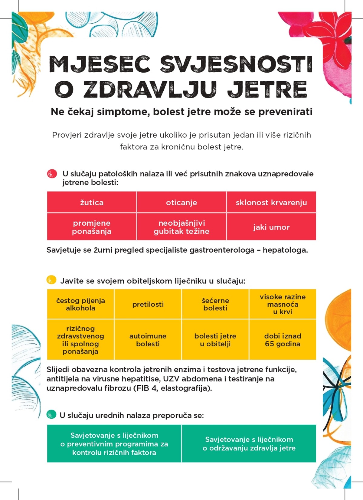 Besplatno, bez uputnice i bez naručivanja dođite na pretragu koja mjeri stupanj oštećenja jetre