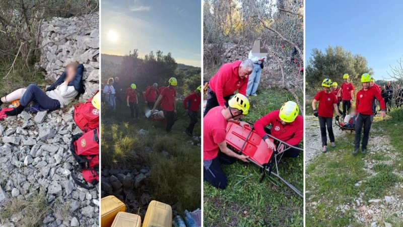 HGSS spašavao ozlijeđenu beračicu šparoga na Čiovu