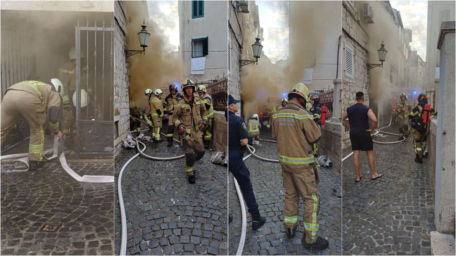 BURNA SUBOTA ZA VATROGASCE: U Splitu i Nerežišćima gorjeli stan i kuća