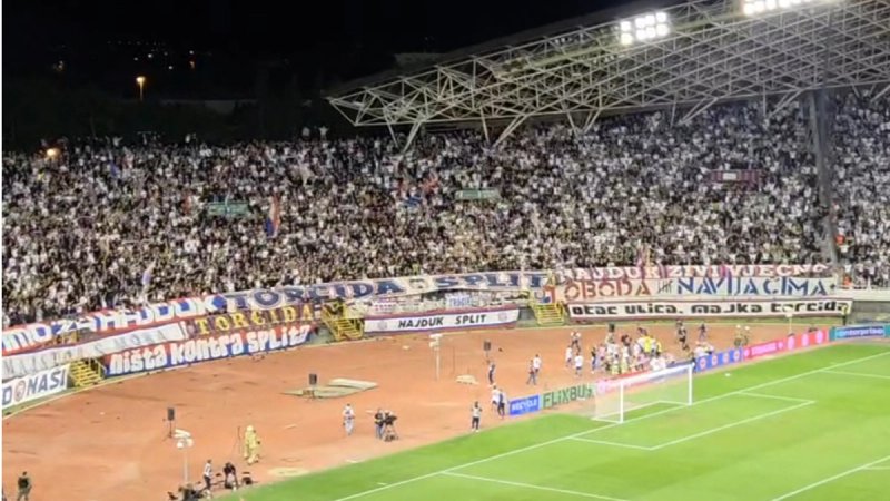 VEČERAS JE NAŠA FEŠTA: Pogledajte slavlje hajdukovaca i publike poslije trijumfa nad Ajaxom