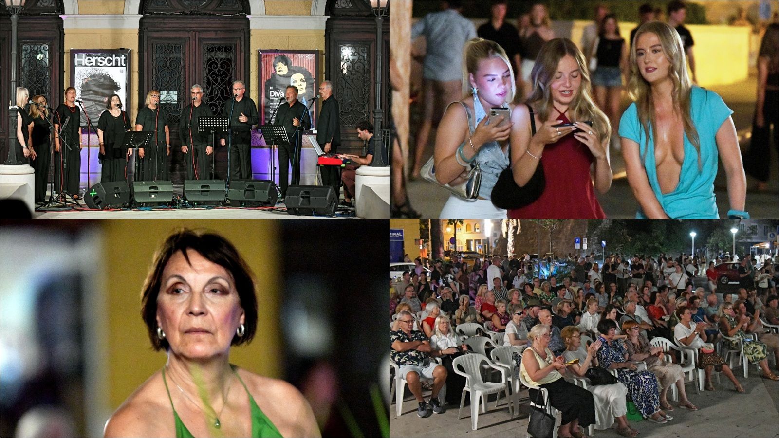 FOTO Spli'ski litnji koluri: Publiku je večeras zabavljao vokalni ansambl Terza