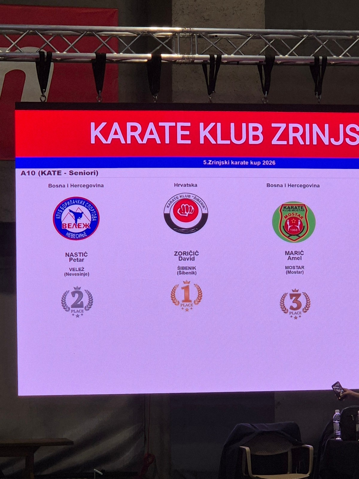 David Zoričić prvak 5. Zrinjski Karate Kupa u Mostaru