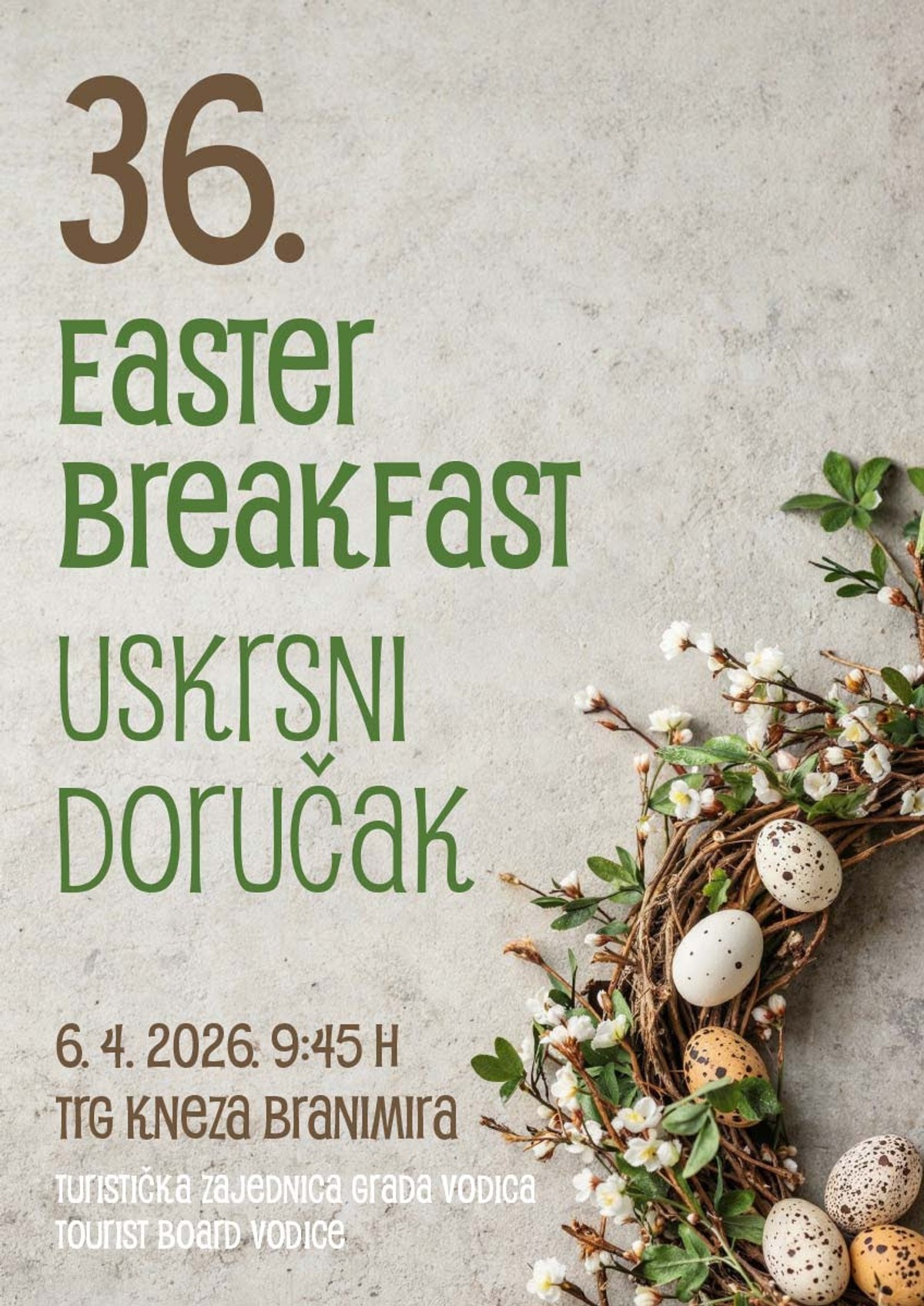 Sprema se 36. Uskrsni doručak u Dalmaciji: 'Jedna od najprepoznatljivijih proljetnih manifestacija'