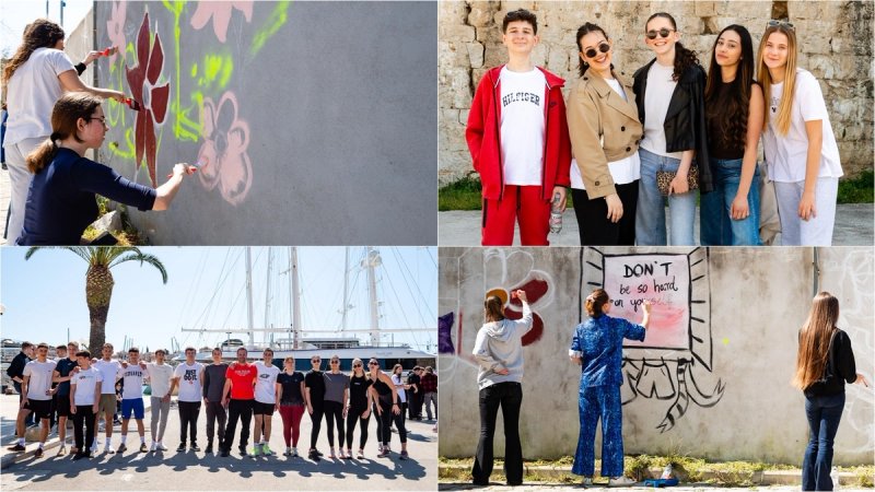 FOTOGALERIJA Dan zdravlja u Trogiru: Srednja škola Ivana Lucića grad pretvorila u učionicu na otvorenom