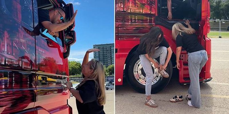 TRUCK SHOW DALMACIJA Provozali smo se u kamionu iz 1997. godine, oslikanom Hajdukom i katedralom