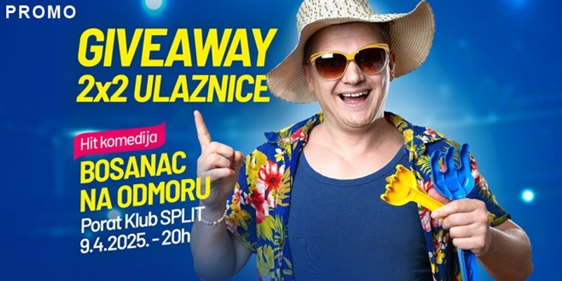 BOSANAC NA ODMORU Povratak jedne od najsmješnijih komedija u Split 