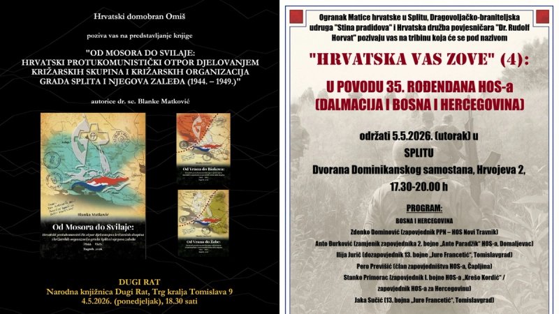 Hrvatska družba povjesničara 'Dr. Rudolf Horvat' organizira seriju tribina diljem Hrvatske