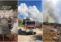 U Milni održan je krizni stožer o stanju na požarištu na otoku Braču, obavljen zračni izvid