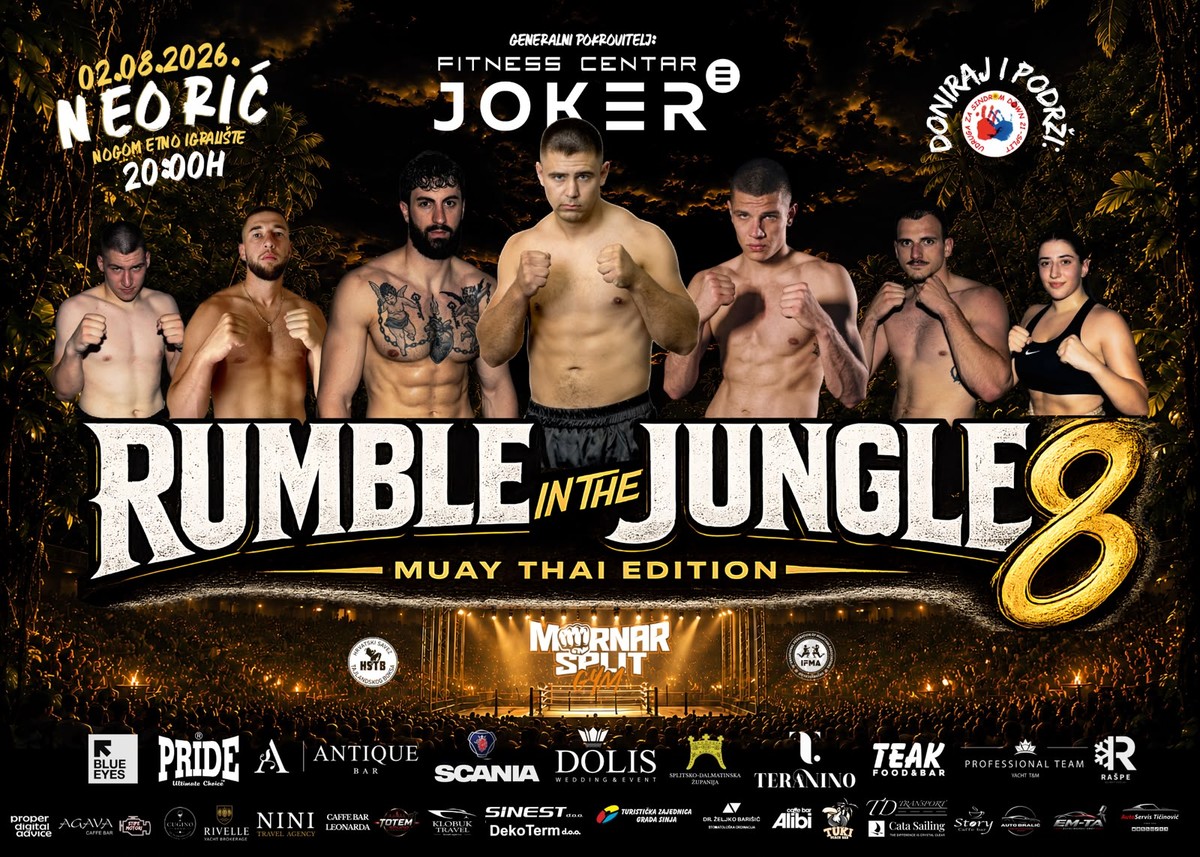 Rumble in the jungle 8 - međunarodni humanitarni muaythai spektakl prvi put u Neoriću
