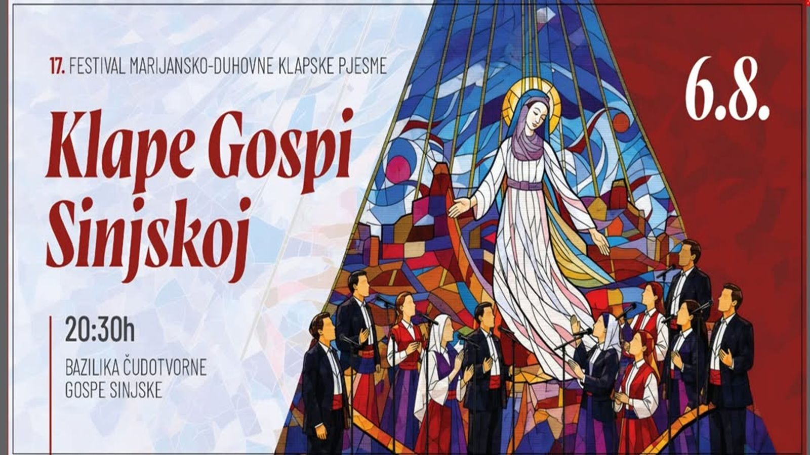BAZILIKA ČUDOTVORNE GOSPE SINJSKE Večeras tradicionalni festival duhovne klapske glazbe