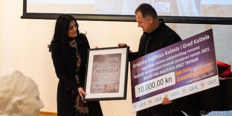 Povijesni roman Uskočko gnijezdo Ante Brčića proglašen najboljim na Književnom natječaju 'Knez Trpimir'
